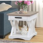 Parker House Americana Modern End Table in Cotton (Dropshippable) - Black Friday Sale 