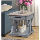 Parker House Americana Modern End Table in Dove (Dropshippable) - Black Friday Sale 