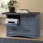 Parker House Americana Modern Functional File with Power Center in Denim