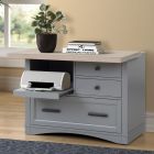 Parker House Americana Modern Functional File with Power Center in Dove