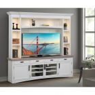 Parker Living Americana Modern 92 in. Entertainment Center in Cotton - Black Friday Sale