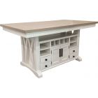 Parker House Americana Modern 72 in. Island Counter-Height Table in Cotton