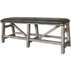 Parker House Lodge Bench Counter Upholstered 60 in.in Siltstone