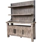 Parker House Lodge 2pc 66 in. Buffet & Bar Display Hutch in Siltstone