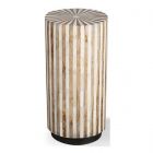 Parker Living Crossings Downtown Round Chairside Table in Amber (Dropshippable) - Black Friday Sale