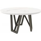 Parker House Pure Modern 54 in. Round Dining Table with Wood Base in Moonstone