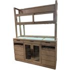 Parker House Pure Modern 2 Piece Buffet & Open Hutch in Moonstone