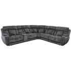 Parker Living Dalton 6 Piece Modular Power Reclining Sectional in Lucky Charcoal (Promo)