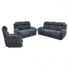 Parker Living Dalton Power Drop Down Console Sofa Set in Lucky Charcoal (Promo)