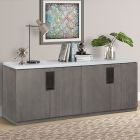 Parker House Pure Modern Credenza with Quartz top in Moonstone (CL1A) - CLEARANCE SALE
