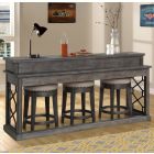 Parker House Sundance Everywhere Console With 3 Stools - Smokey Grey - Black Friday Sale 