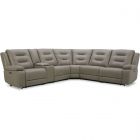Parker Living Caldwell Tahoe Fog 6 Piece Modular Power Reclining Sectional with Power Adjustable Headrests (Promo)