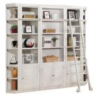 Parker House Boca 5pc Library and Display Wall in Cottage White - #2 - Black Friday Sale
