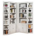 Parker House Boca 5pc Library and Display Wall in Cottage White - #3 - Black Friday Sale