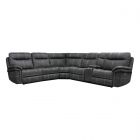 Parker Living Mason - Charcoal 6 Piece Modular Power Reclining Sectional with Power Adjustable Headrests (Spring Hot Buy)