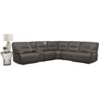 Parker Living Spartacus Haze 6pc Sectional with 2pc Armless Chair