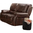 Parker Living Vail Loveseat Dual Power Recliner with USB & Power Headrest in Burnt Sienna