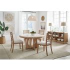 Parker House Escape 54" Round Dining Set with Ladder Back Dining Chair(10% 2023 PH Cyber Month Sale)