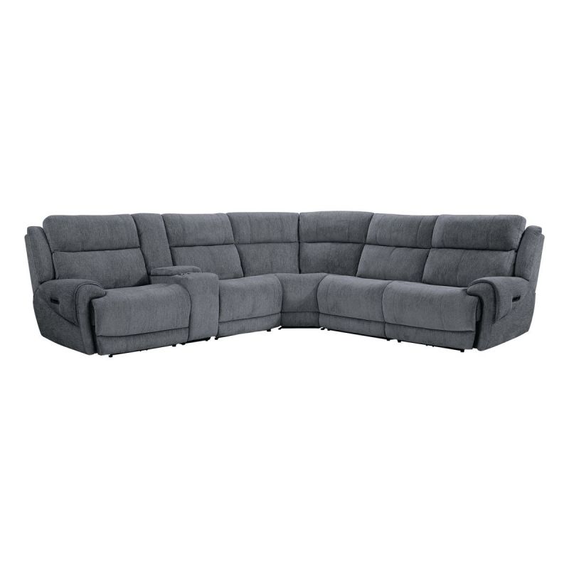 Parker Living Spencer - Tide Graphite 6 Piece Modular Power Reclining Sectional