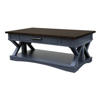 Parker Living Americana Modern Cocktail Table in Denim - Black Friday Sale 