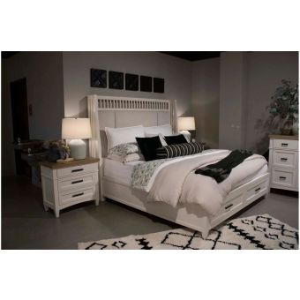 Parker House Americana Modern Shelter Bedroom Set in Cotton #1266