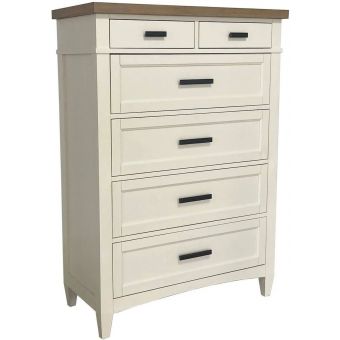 Parker House Americana Modern Bedroom 6 Drawer Chest in Cotton