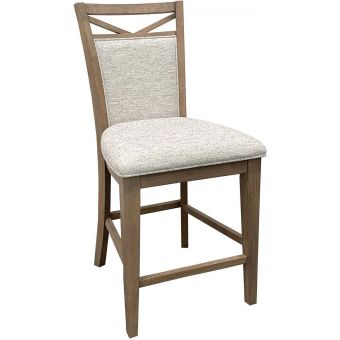 Parker House Americana Modern Upholstered Counter Chair in Cotton - Set of 2