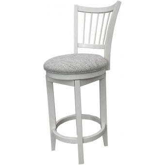 Parker House Americana Modern Spindle Back Swivel Barstool in Cotton