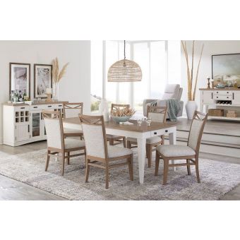 Parker House Americana Modern 60 in. Rectangular Dining Set in Cotton #2218