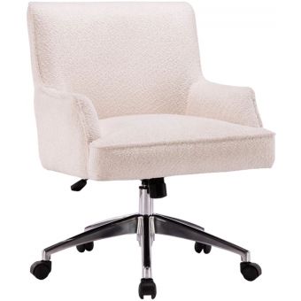 Parker Living DC504 Fabric Desk Chair in Himalaya Ivory