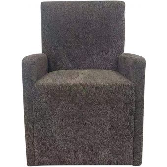 Parker House Pure Modern Upholstered Caster Chair in Himalaya Granite