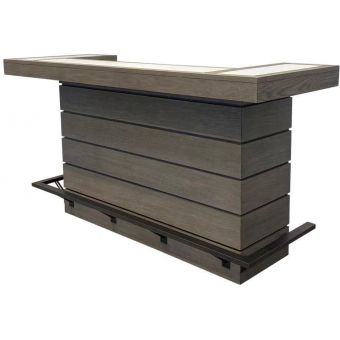 Parker House Pure Modern 78" Bar in Moonstone