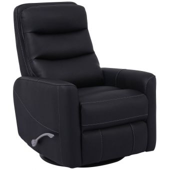 Parker Living Hercules Black Manual Swivel Glider Recliner