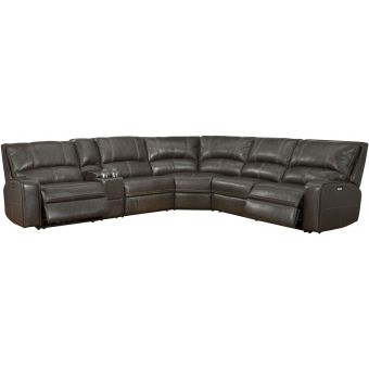 Parker Living Swift Twilight 6pc Sectional with 1pc Armless Recliner