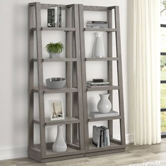Parker House Pure Modern Pair of Bookcase Piers in Moonstone (CL1A) - CLEARANCE SALE