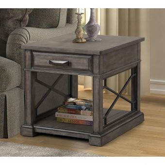 Parker Living Sundance End Table in Smokey Grey (Dropshippable)