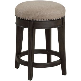 Parker House Sundance Smokey Grey Swivel Stool