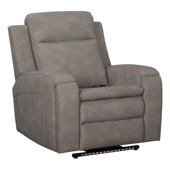 Parker Living Armstrong-Buffy Taupe Power Recliner with Heat, Massage and Auto-Glide