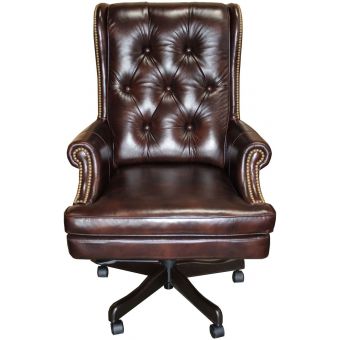 Parker Living Prestige Leather Desk Chair in Havana - Black Friday Sale