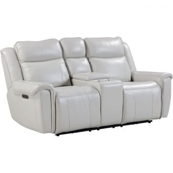Parker Living Atlantis Whisper Ivory Power Zero Gravity Console Loveseat