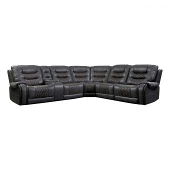 Parker Living Outlaw - Stallion 6 Piece Modular Power Sectional with Drop Down Table