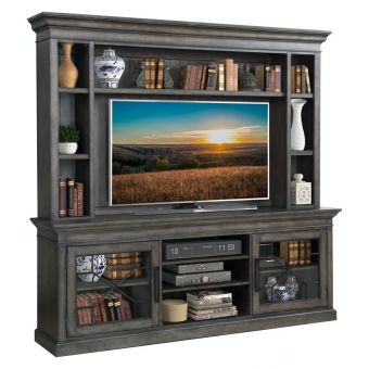 Parker House Sundance 92" Console With Hutch - Smokey Grey