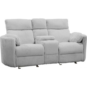 Parker Living Radius Mega Grey Power Glider Reclining Console Loveseat