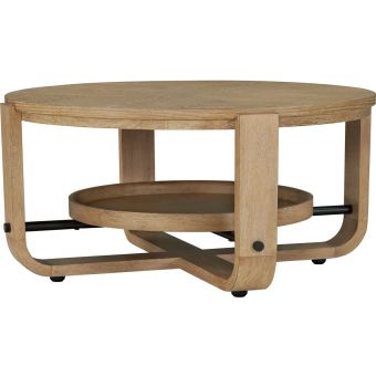 Parker House Escape Cocktail Table Round with Shelf