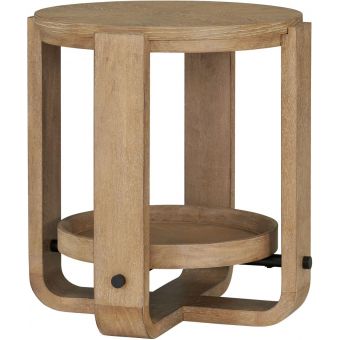 Parker House Escape Round End Table with Shelf
