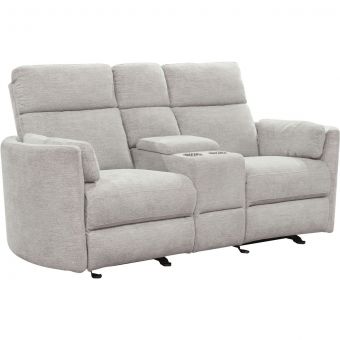 Parker Living Radius Mineral Power Glider Reclining Console Loveseat